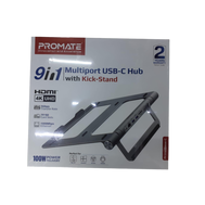 Promate  9 in 1 multiport USB-C Hub with Kick Stand Computer Accessories