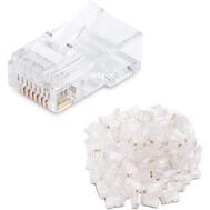 Cable matters 50 pack cat 6, cat6 rj45 modular plugs for solid or stranded utp cable, rj45 plugs Computer Networking
