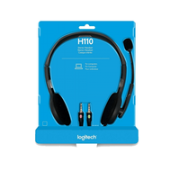 Logitech H110 Wired Headset, with Noise-Cancelling Microphone Headphones & Earphones