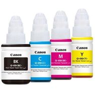 Canon GI-490 Genuine Ink Bottle (70ml Colors & 135ml Black) Cartridges, Ink Toners & Ink Tank (CISS)