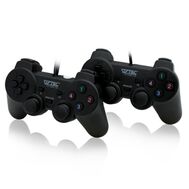 Twin double usb shock controller game pad joystick Computer Accessories